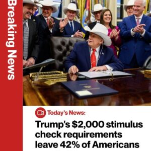 Trump’s ,000 stimulus check requirements leave 42% of Americans not eligible..