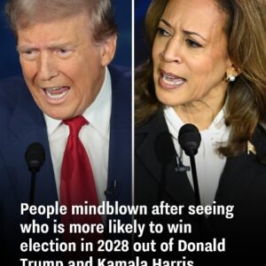 People are shocked after seeing the predictions for the 2028 election between Donald Trump and Kamala Harris